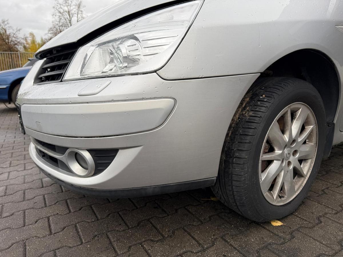 Renault Espace 4 JK original Stoßstange Stoßfänger vorn TED69 Platin Grau BJ08